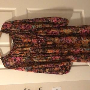 Off the shoulder chiffon floral